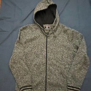 Akademiks Hoodie Gray Drawstring Full Front Zip XL